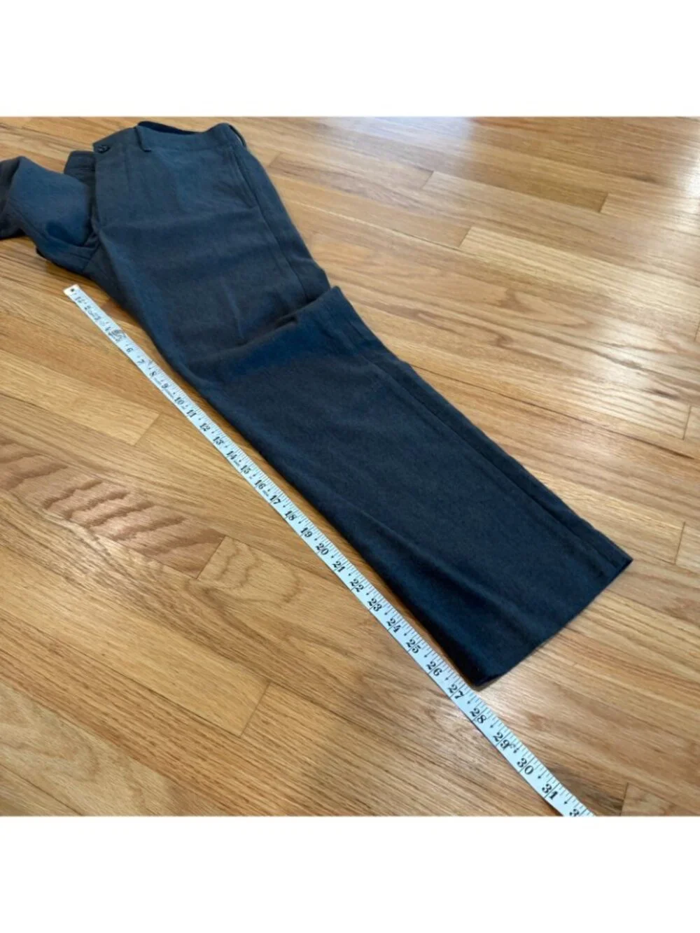 Double RL RRL Grey Wool Straight Fit Officer Trousers 30/27